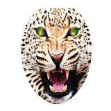 Max Maxb Creative 3D Toilet Stickers Bathroom Decorative Decals Green-eyed Leopard