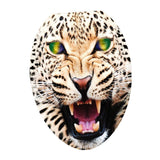 Max Maxb Creative 3D Toilet Stickers Bathroom Decorative Decals Green-eyed Leopard