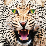 Max Maxb Creative 3D Toilet Stickers Bathroom Decorative Decals Green-eyed Leopard