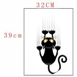 Max Maxb Creative 3D Toilet Stickers Bathroom Decorative Decals Climb Wall Cat