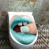 Max Maxb Creative 3D Toilet Stickers Bathroom Decorative Decals Green Lips