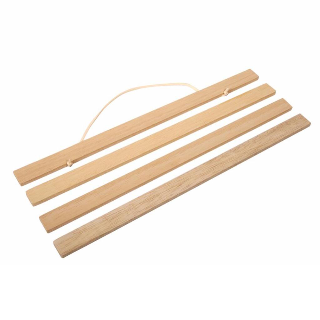 Magnet Wooden Picture Frame DIY Photo Poster Painting Hanger 40cm Ramin Wood