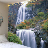 Max 3D Waterproof Tapestry -Landscape Series Vertical Waterfall Decor 180x180cm
