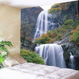 Max 3D Waterproof Tapestry -Landscape Series Vertical Waterfall Decor 180x180cm