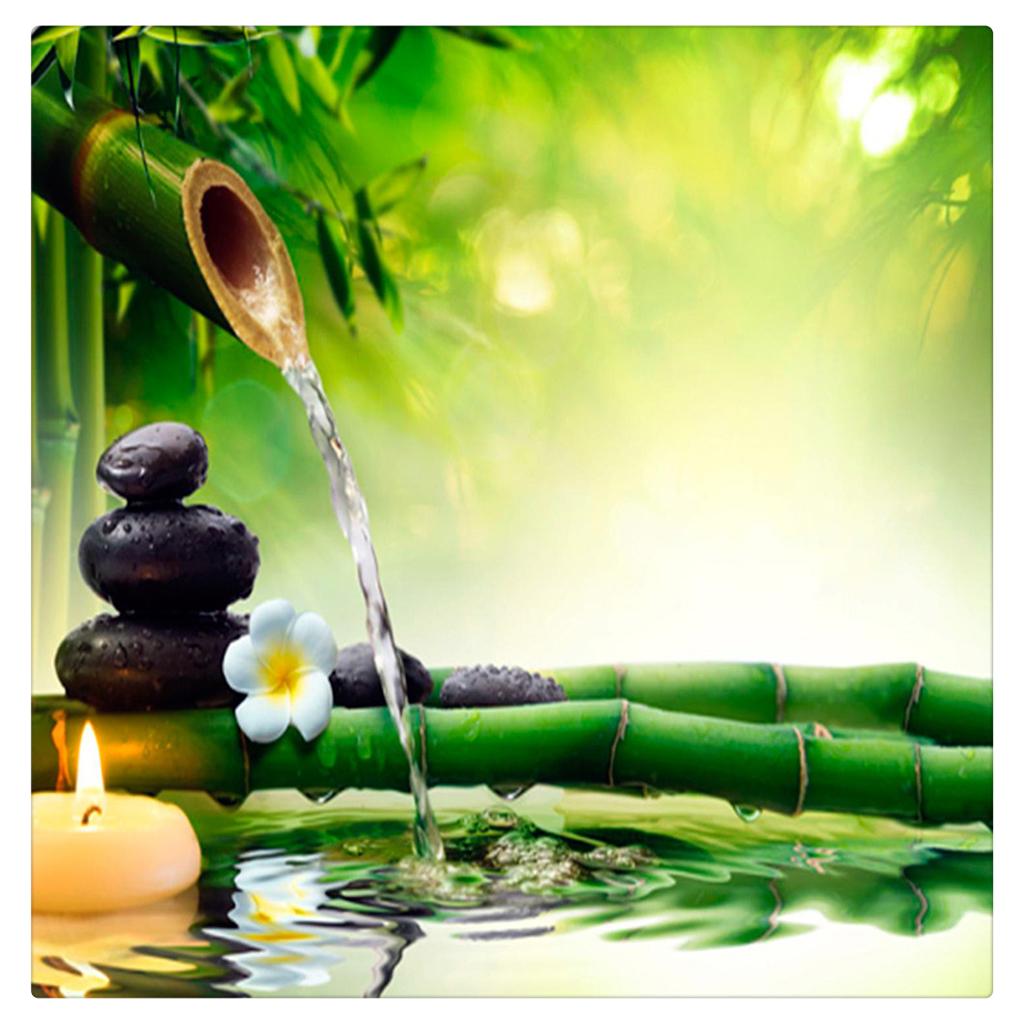 Max 3D Waterproof Tapestry-Landscape Series Bamboo Waterdrop Decor 150x130cm