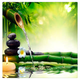 Max 3D Waterproof Tapestry-Landscape Series Bamboo Waterdrop Decor 150x130cm