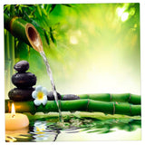 Max 3D Waterproof Tapestry-Landscape Series Bamboo Waterdrop Decor 150x130cm