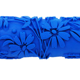 Max 5'' Embossed Paint Roller Sleeve Wall Stencil Brush Flower Pattern Decor #5