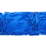 Max 5'' Embossed Paint Roller Sleeve Wall Stencil Brush Flower Pattern Decor #6