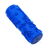 Max 5'' Embossed Paint Roller Sleeve Wall Stencil Brush Flower Pattern Decor #8