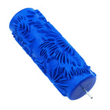 Max 5'' Embossed Paint Roller Sleeve Wall Stencil Brush Flower Pattern Decor #10