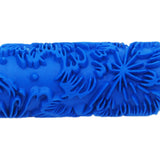 Max 5'' Embossed Paint Roller Sleeve Wall Stencil Brush Flower Pattern Decor #10