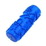 Max 5'' Embossed Paint Roller Sleeve Wall Stencil Brush Flower Pattern Decor #11