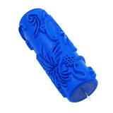 Max 5'' Embossed Paint Roller Sleeve Wall Stencil Brush Flower Pattern Decor #12