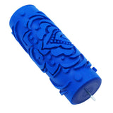 Max 5'' Embossed Paint Roller Sleeve Wall Stencil Brush Flower Pattern Decor #16