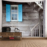 Maxbell 3D Waterproof Tapestry -Product Series Blue Window Pattern Decor 150x130cm