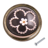 Max Flower Door Knob Cabinet Drawer Closet Cupboard Handle Furniture Hardware 3#