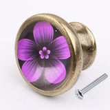 Max Flower Door Knob Cabinet Drawer Closet Cupboard Handle Furniture Hardware 4#