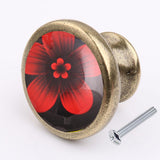 Max Flower Door Knob Cabinet Drawer Closet Cupboard Handle Furniture Hardware 5#