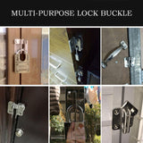 Max Stainless Steel Hasp Cabinet Door Latch Security Lock Hardware Left open