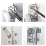 Max Stainless Steel Hasp Cabinet Door Latch Security Lock Hardware Left open