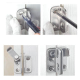 Max Stainless Steel Hasp Cabinet Door Latch Security Lock Hardware Right open