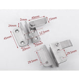 Max Stainless Steel Hasp Cabinet Door Latch Security Lock Hardware Right open