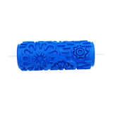 Max 5" Embossed Pattern Painting Roller Brush Tool for Wall DIY Decor Blue  5#