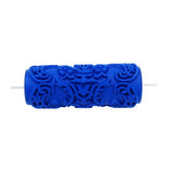 Max 5" Embossed Pattern Painting Roller Brush Tool for Wall DIY Decor Blue  6#