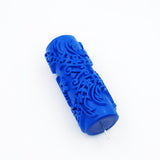 Max 5" Embossed Pattern Painting Roller Brush Tool for Wall DIY Decor Blue  6#