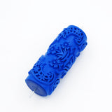 Max 5" Embossed Pattern Painting Roller Brush Tool for Wall DIY Decor Blue  6#