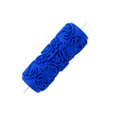 Max 5" Embossed Pattern Painting Roller Brush Tool for Wall DIY Decor Blue  6#
