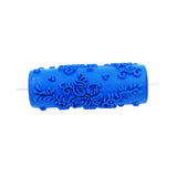 Max 5" Embossed Pattern Painting Roller Brush Tool for Wall DIY Decor Blue  7#