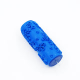 Max 5" Embossed Pattern Painting Roller Brush Tool for Wall DIY Decor Blue  7#