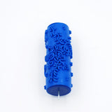 Max 5" Embossed Pattern Painting Roller Brush Tool for Wall DIY Decor Blue  7#