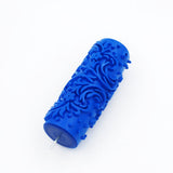 Max 5" Embossed Pattern Painting Roller Brush Tool for Wall DIY Decor Blue  8#
