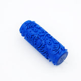Max 5" Embossed Pattern Painting Roller Brush Tool for Wall DIY Decor Blue  8#