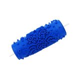 Max 5" Embossed Pattern Painting Roller Brush Tool for Wall DIY Decor Blue  8#