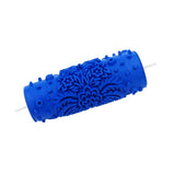 Max 5" Embossed Pattern Painting Roller Brush Tool for Wall DIY Decor Blue  8#