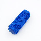 Max 5" Embossed Pattern Painting Roller Brush Tool for Wall DIY Decor Blue  9#