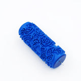 Max 5" Embossed Pattern Painting Roller Brush Tool for Wall DIY Decor Blue  9#