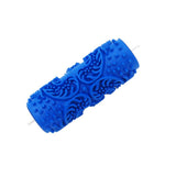 Max 5" Embossed Pattern Painting Roller Brush Tool for Wall DIY Decor Blue  9#