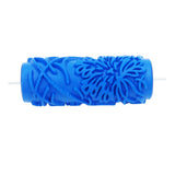 Max 5" Embossed Pattern Painting Roller Brush Tool for Wall DIY Decor Blue  13#