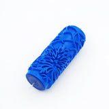 Max 5" Embossed Pattern Painting Roller Brush Tool for Wall DIY Decor Blue  13#