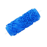 Max 5" Embossed Pattern Painting Roller Brush Tool for Wall DIY Decor Blue  13#