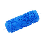 Max 5" Embossed Pattern Painting Roller Brush Tool for Wall DIY Decor Blue  13#
