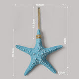 Maxbell Mediterranean Style Design Beach Starfish Bathroom Wall Wedding Decor blue