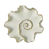 Maxbell Resin Wall Decoration Ornament for Home Wall Decor Beige Lotus Leaf S