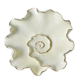 Maxbell Resin Wall Decoration Ornament for Home Wall Decor Beige Lotus Leaf L