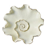 Maxbell Resin Wall Decoration Ornament for Home Wall Decor Beige Lotus Leaf L